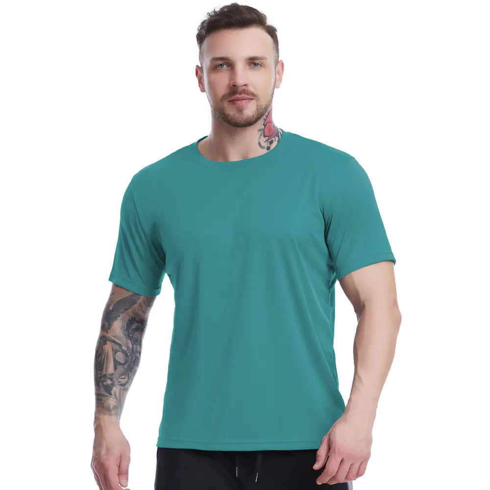 Men's Loose-Fit Summer Mesh Workout T-Shirt