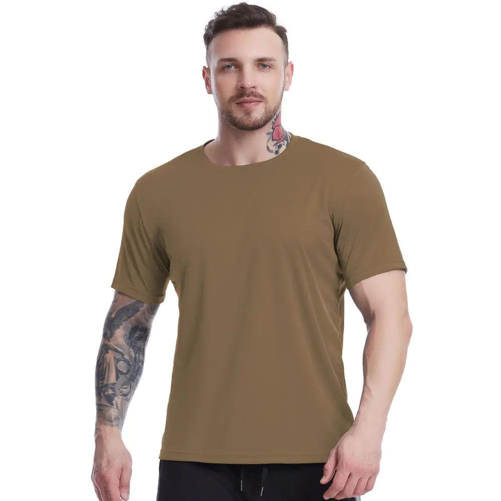 Men's Loose-Fit Summer Mesh Workout T-Shirt
