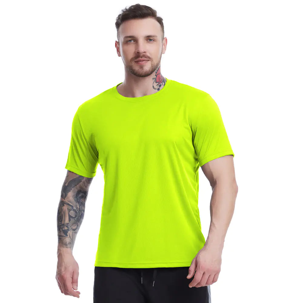 Men's Loose-Fit Summer Mesh Workout T-Shirt