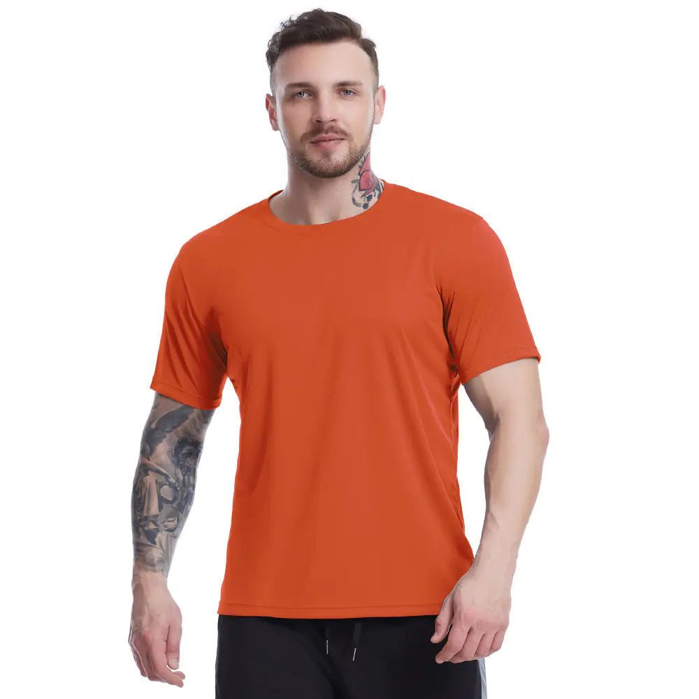 Men's Loose-Fit Summer Mesh Workout T-Shirt