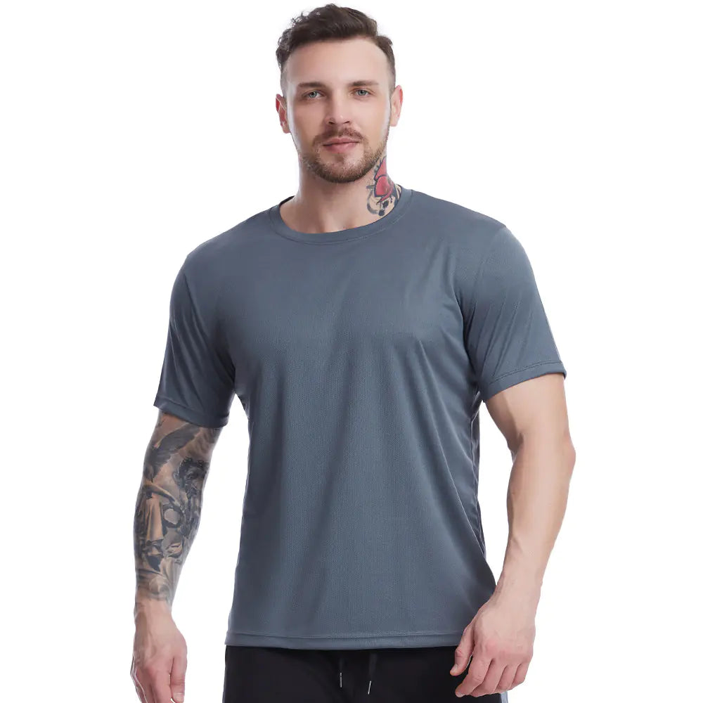 Men's Loose-Fit Summer Mesh Workout T-Shirt