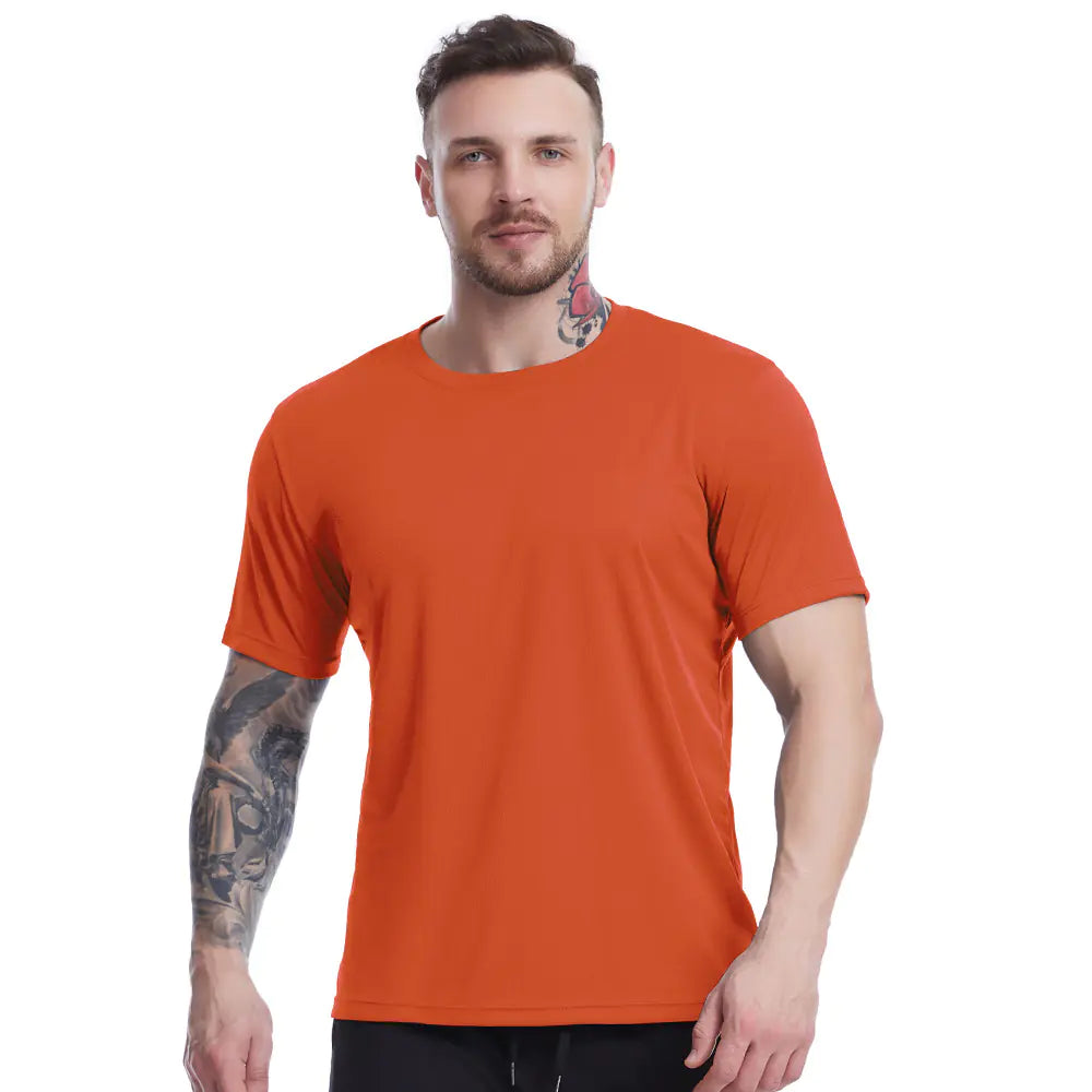 Men's Loose-Fit Summer Mesh Workout T-Shirt