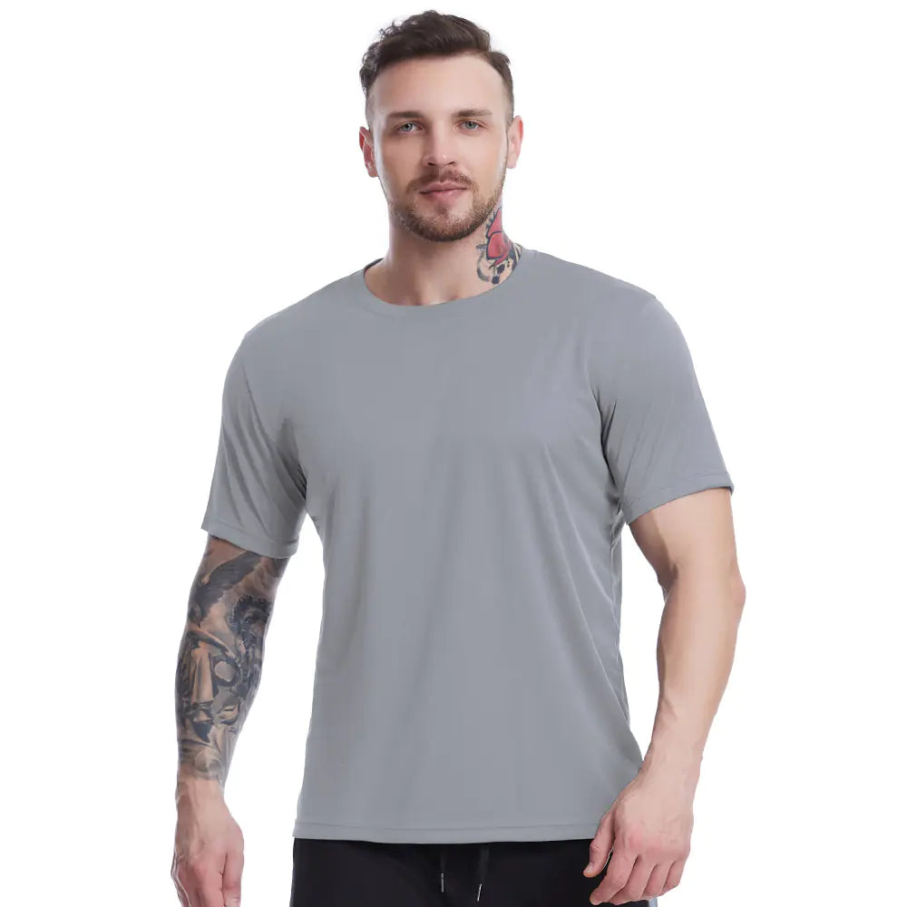 Men's Loose-Fit Summer Mesh Workout T-Shirt