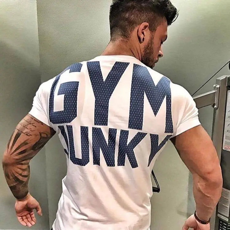 Men's Breathable Cotton Short Sleeve Workout T-Shirt