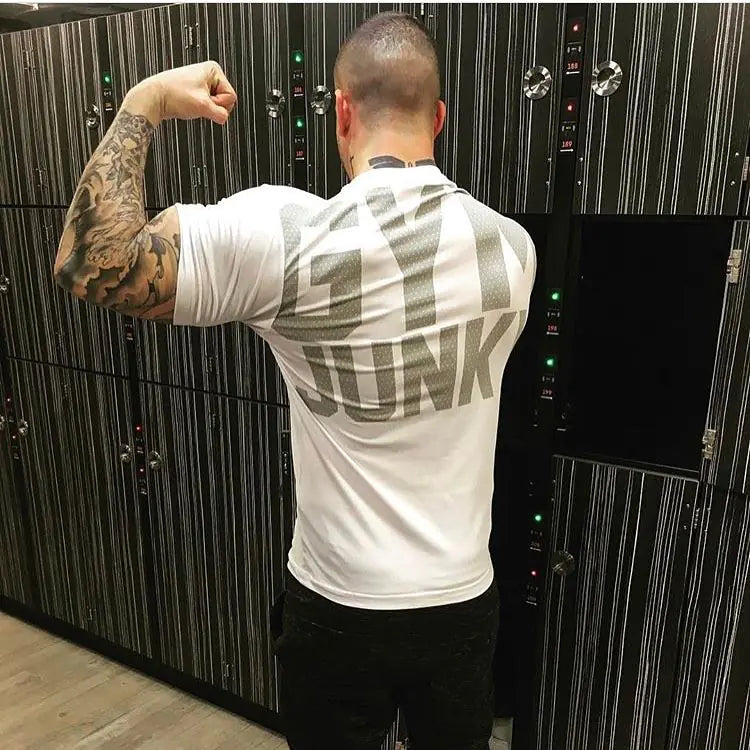 Men's Breathable Cotton Short Sleeve Workout T-Shirt