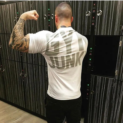 Men's Breathable Cotton Short Sleeve Workout T-Shirt